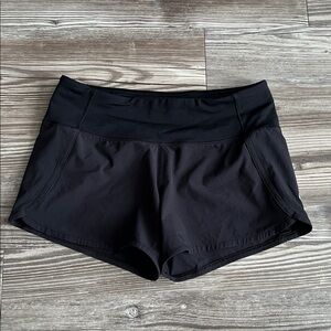 Lululemon Run Times Short II *4" Black Size 4 Liner Removed